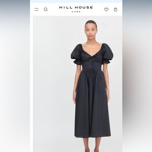 Hill House Home Ophelia Black Puff Sleeve Dress